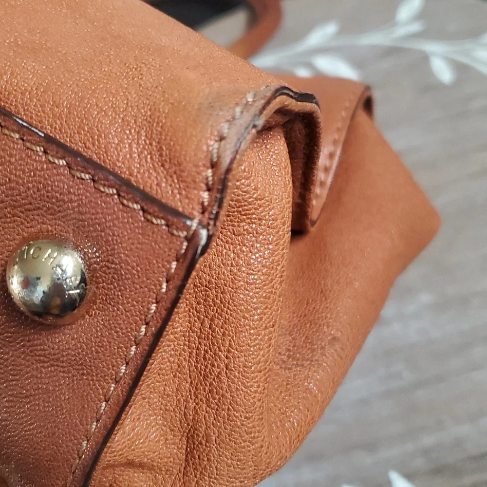 Michael Kors Large Hamilton Leather Satchel Bag